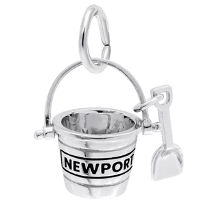 Rembrandt Newport Pail & Shovel Charm - 14K White Gold - 10-1947-0-14KW