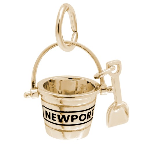 Rembrandt Newport Pail & Shovel Charm - Gold Plated - 10-1947-0-GP