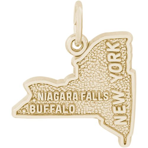 Niagara Falls Buffalo Charm Gold Plated - 10-2451