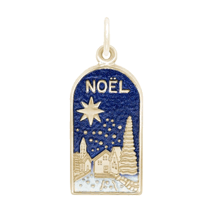 Rembrandt Noel - Painted Charm - Gold Plated - 10-6425-1-GP