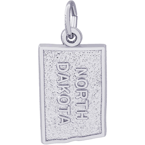 North Dakota Charm Silver - 10-3615