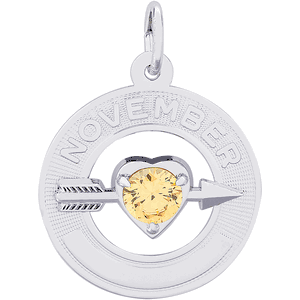 November Charm Silver - 10-3341