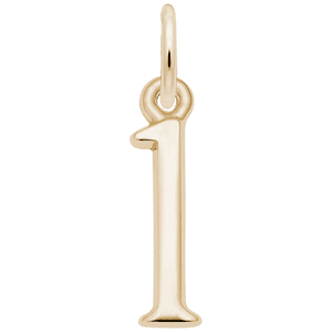 Number 1 Charm Gold Plated - 10-1761-1