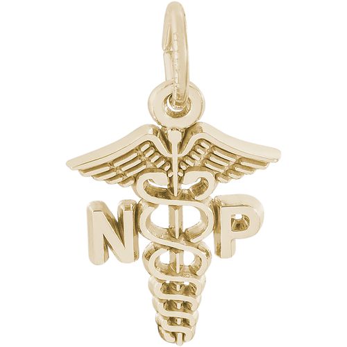 Nurse Practitioner Charm Gold Plated - 10-2964