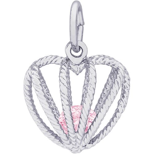 October Birthstone Charm White Gold - 10-8350-10