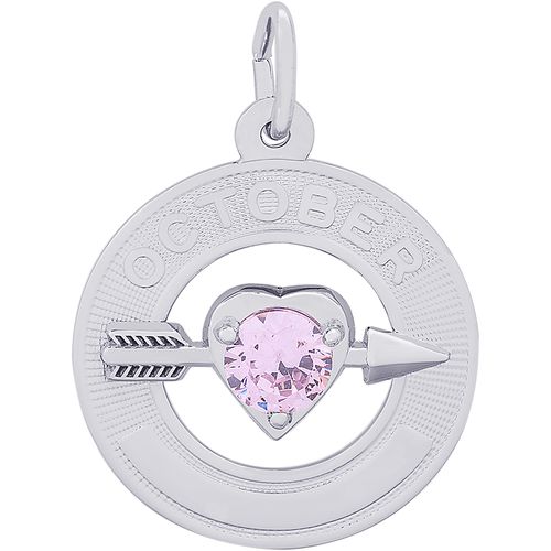 October Charm Silver - 10-3340