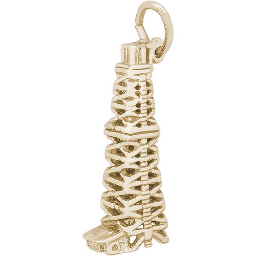 Oil Well Charm 10K Gold-REM-0489 - 10-0489