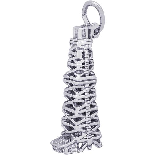 Oil Well Charm Silver-REM-0489S - 10-0489