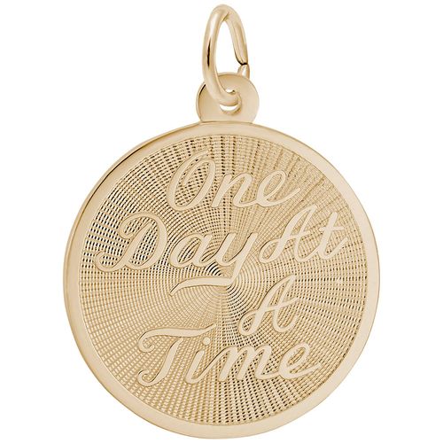 One Day At A Time Charm Gold Plated - 10-7931