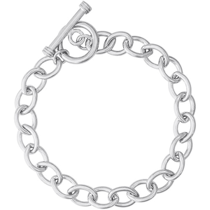 Rembrandt Open Cable Link Classic Bracelet with Toggle Gold Plated - 7 Inch - 20-0502-7-gp