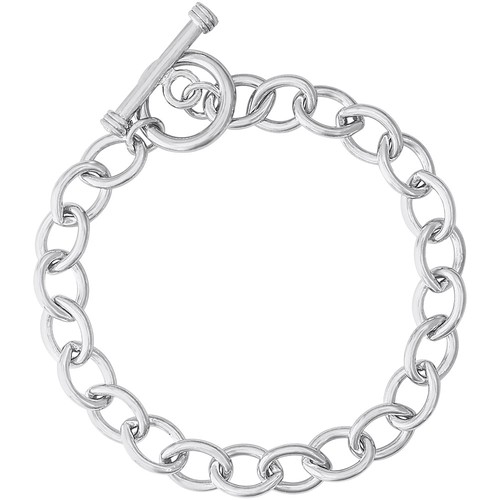 Rembrandt Open Cable Link Classic Bracelet with Toggle Gold Plated - 7 Inch - 20-0502-7-gp