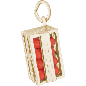 Orange Crate Charm Gold Plated - 10-4971