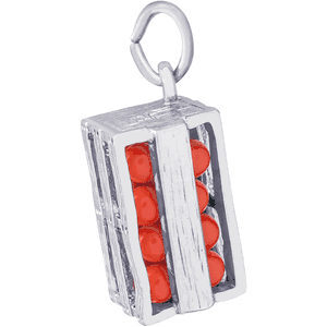 Orange Crate Charm White Gold - 10-4971