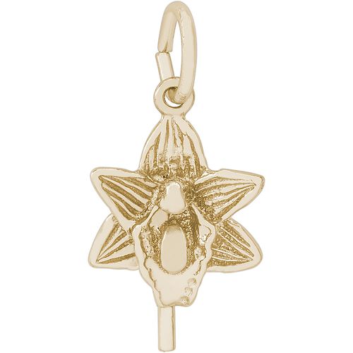 Orchid Charm Gold Plated - 10-3765
