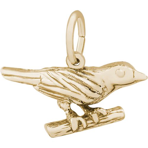 Oriole Bird Charm Gold Plated - 10-3798