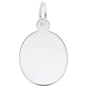 Rembrandt Oval Disc - 35 Series Charm Sterling Silver - 10-4770-035-35-ss