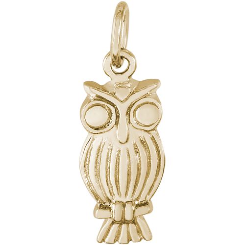 Owl Bird Charm 10K Gold - 10-0890