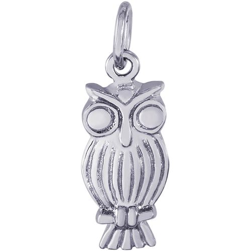 Owl Bird Charm Silver - 10-0890