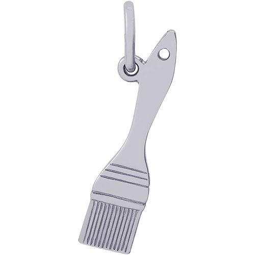 Paint Brush Charm White Gold - 10-3945