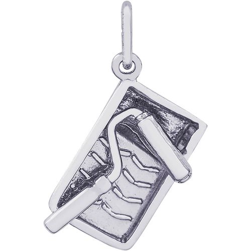 Paint Tray & Roller Charm Silver - 10-3926