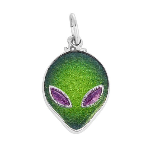 Rembrandt Painted Alien Head Charm 10k Gold - 10-1206-001-1-10k