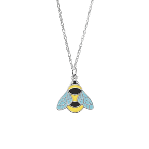 Rembrandt Painted Bumblebee Necklace Set Necklace - Silver - 29-1099-87-SS