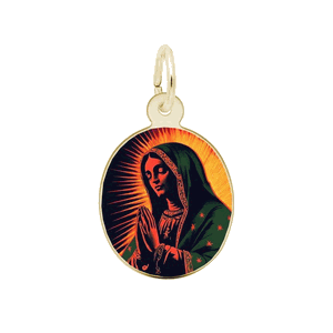 Rembrandt Painted Mary - 4770 Charm - Gold Plated - 10-1187-0-GP