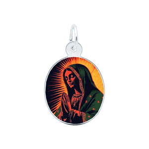 Rembrandt Painted Mary - 4770 Charm - Silver - 10-1187-0-SS