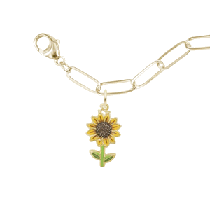 Rembrandt Painted Sunflower Bracelet Set Bracelet - Gold Plated - 27-1117-300-GP