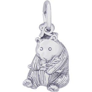 Panda Bear Charm White Gold - 10-8249