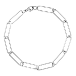 Rembrandt Paperclip Bracelet - Large Sterling Silver - 7.5 Inch - 20-0303-75-ss