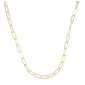 Rembrandt Paperclip Chain - 18 In Chain - Gold Plated - 33-300-18-GP