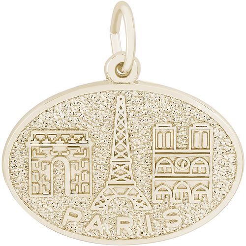 Paris Monuments Charm 14K Gold - 10-3882
