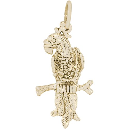 Parrot Bird Charm 10K Gold - 10-6487