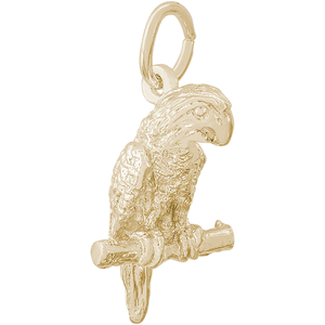 Parrot Bird Charm 14K Gold - 10-0244