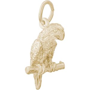 Parrot Bird Charm Gold Plated - 10-0244