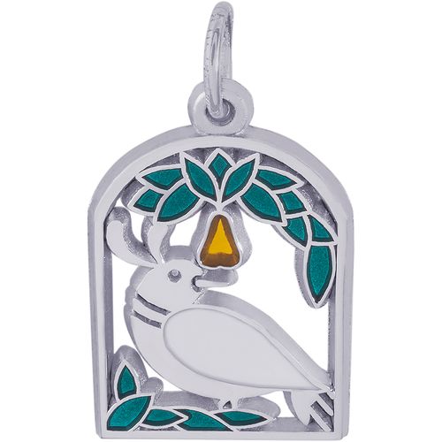 Partridge In A Pear Tree Charm Silver - 10-3901