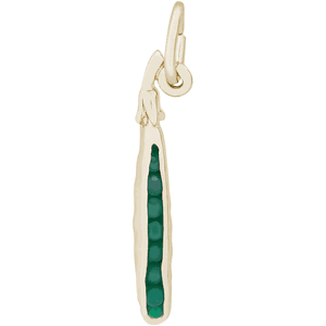 Pea Pod Charm 10K Gold - 10-2419