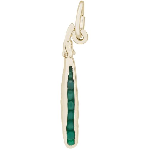 Pea Pod Charm 14K Gold - 10-2419