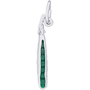 Pea Pod Charm Silver - 10-2419