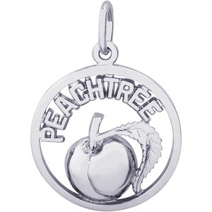 Peachtree Peach Charm White Gold - 10-3590