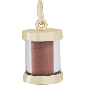 Pei Beach Sand Capsule Charm 14K Gold - 10-2719