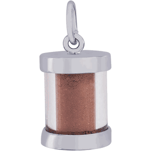 Pei Beach Sand Capsule Charm Silver - 10-2719