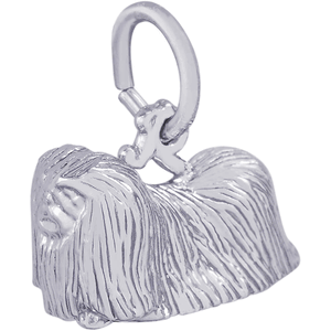 Pekinese Dog Charm Silver - 10-8226