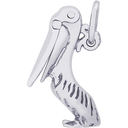 Pelican Bird Charm Silver - 10-1628