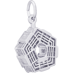 Pentagon Charm Silver - 10-3856