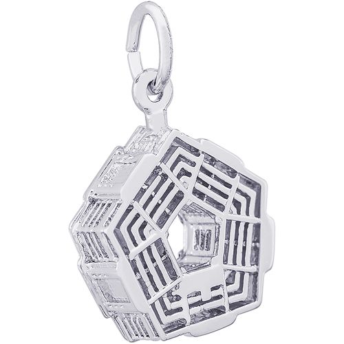 Pentagon Charm Silver - 10-3856