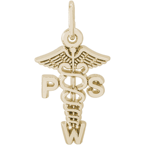 Personal Support Worker Charm Gold Plated - 10-3857