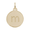 Rembrandt Petite Initial Disc - Lower Case Block M Charm, Gold Plated Charm - 10-1895-13-gp