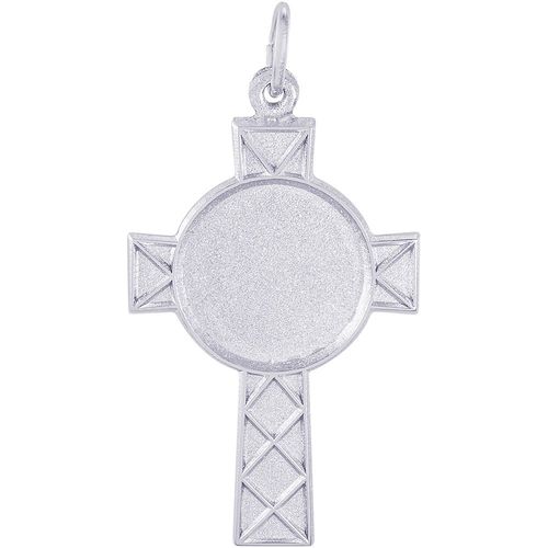 Photo Art Celtic Cross Charm Silver - 10-8622